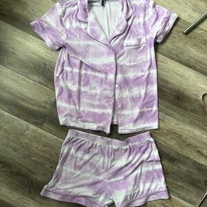 Jaclyn intimates pajamas, size medium lilac lavender marbled super soft